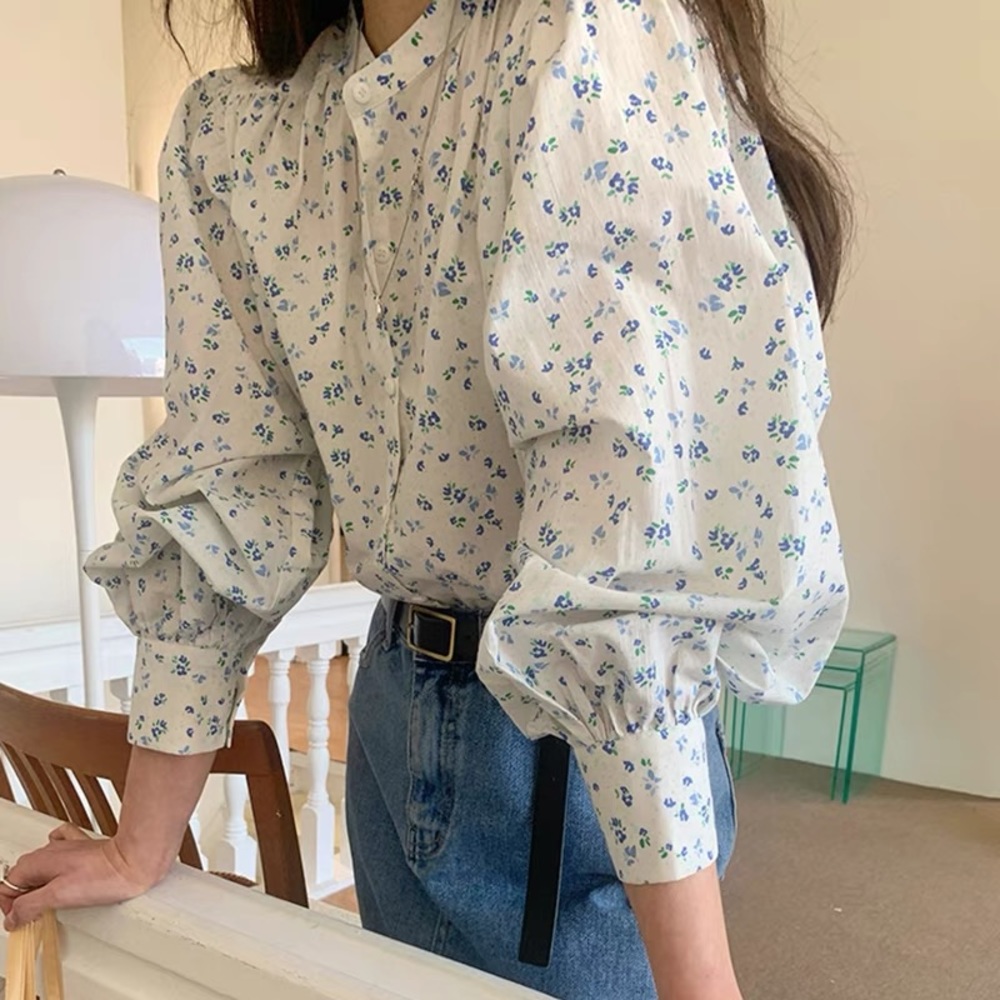 Flower printed shirt